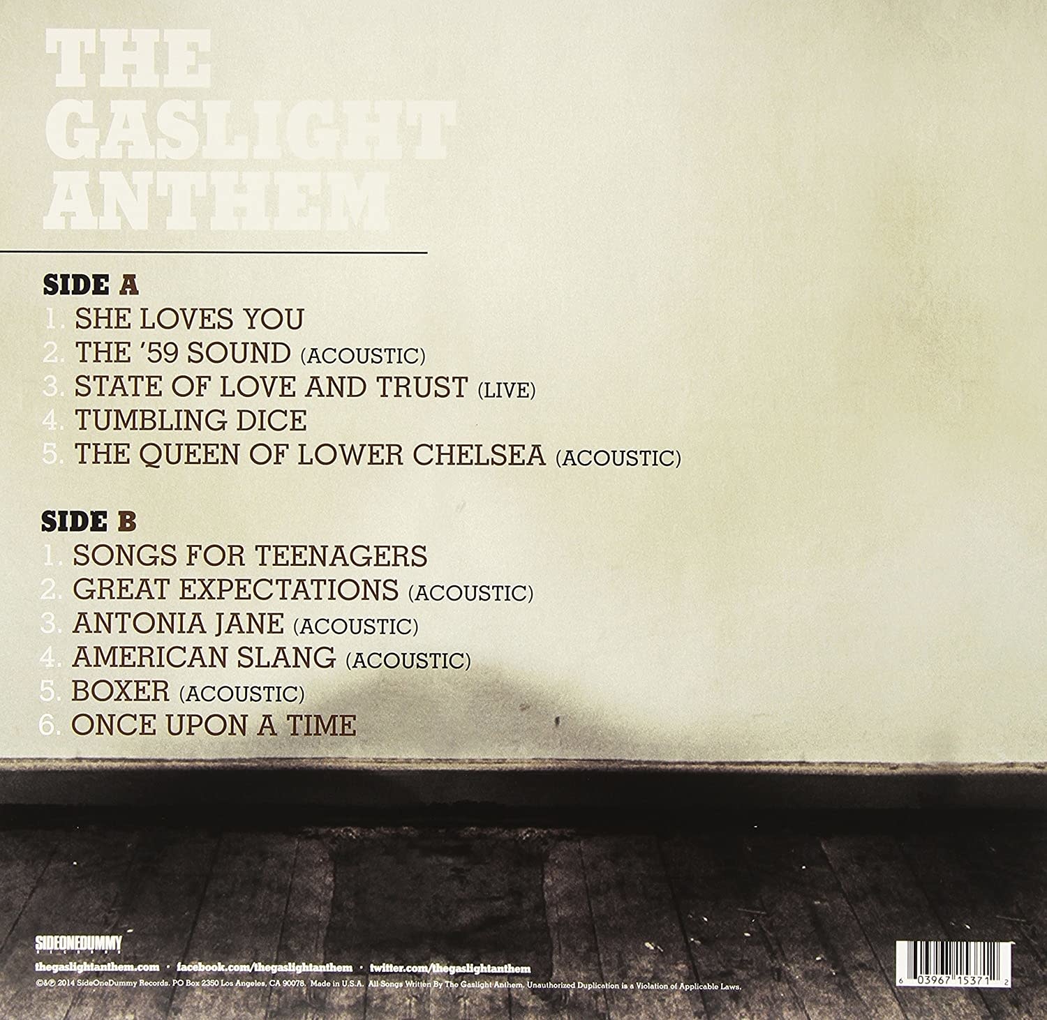 Gaslight Anthem – The B-Sides
