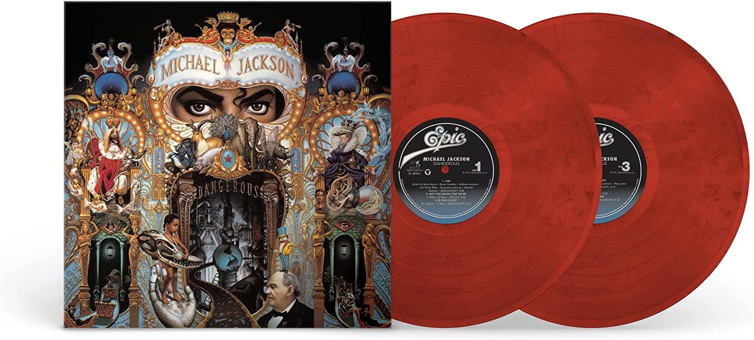 Michael Jackson – Dangerous (Red & Black Swirl)