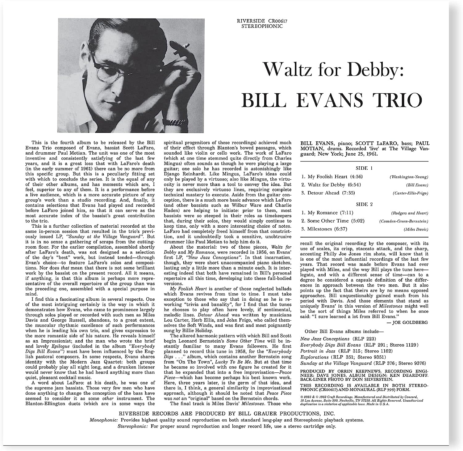 Bill Evans Trio – Waltz For Debby