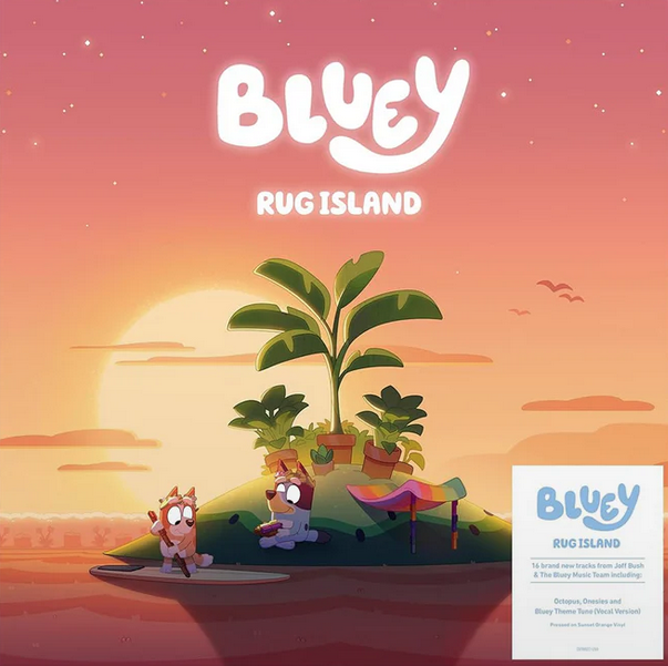 Bluey - Rug Island (Sunset Orange)