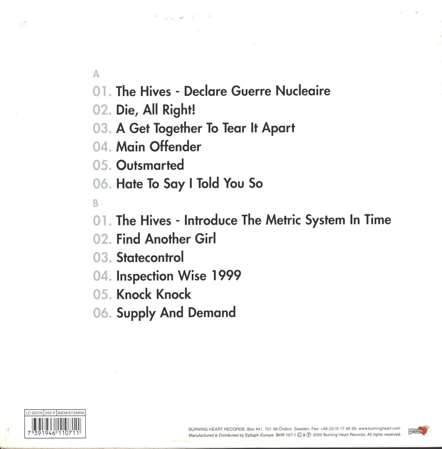 Hives - Veni Vidi Vicious