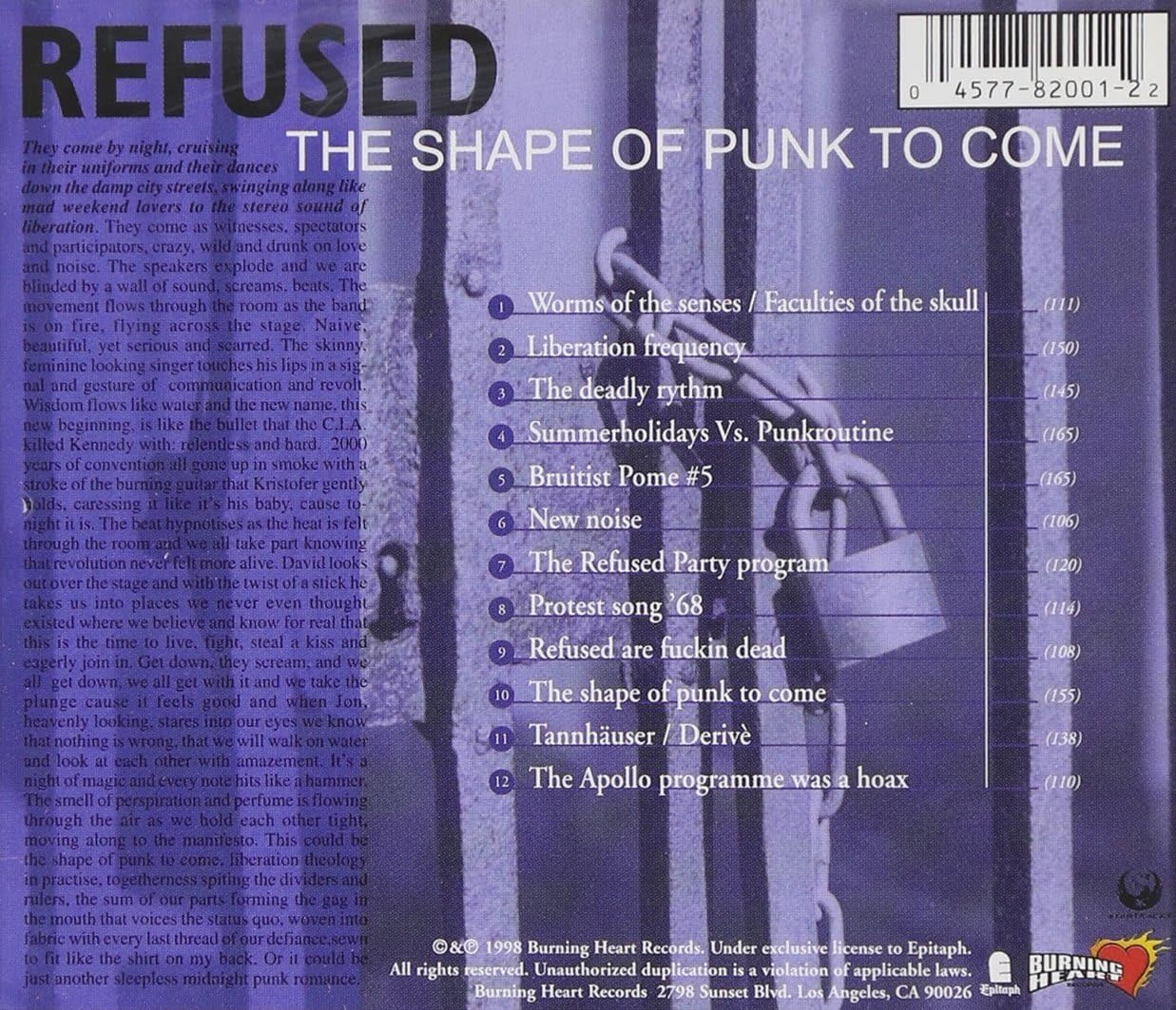 Refused - The Shape Of Punk To Come (CD)