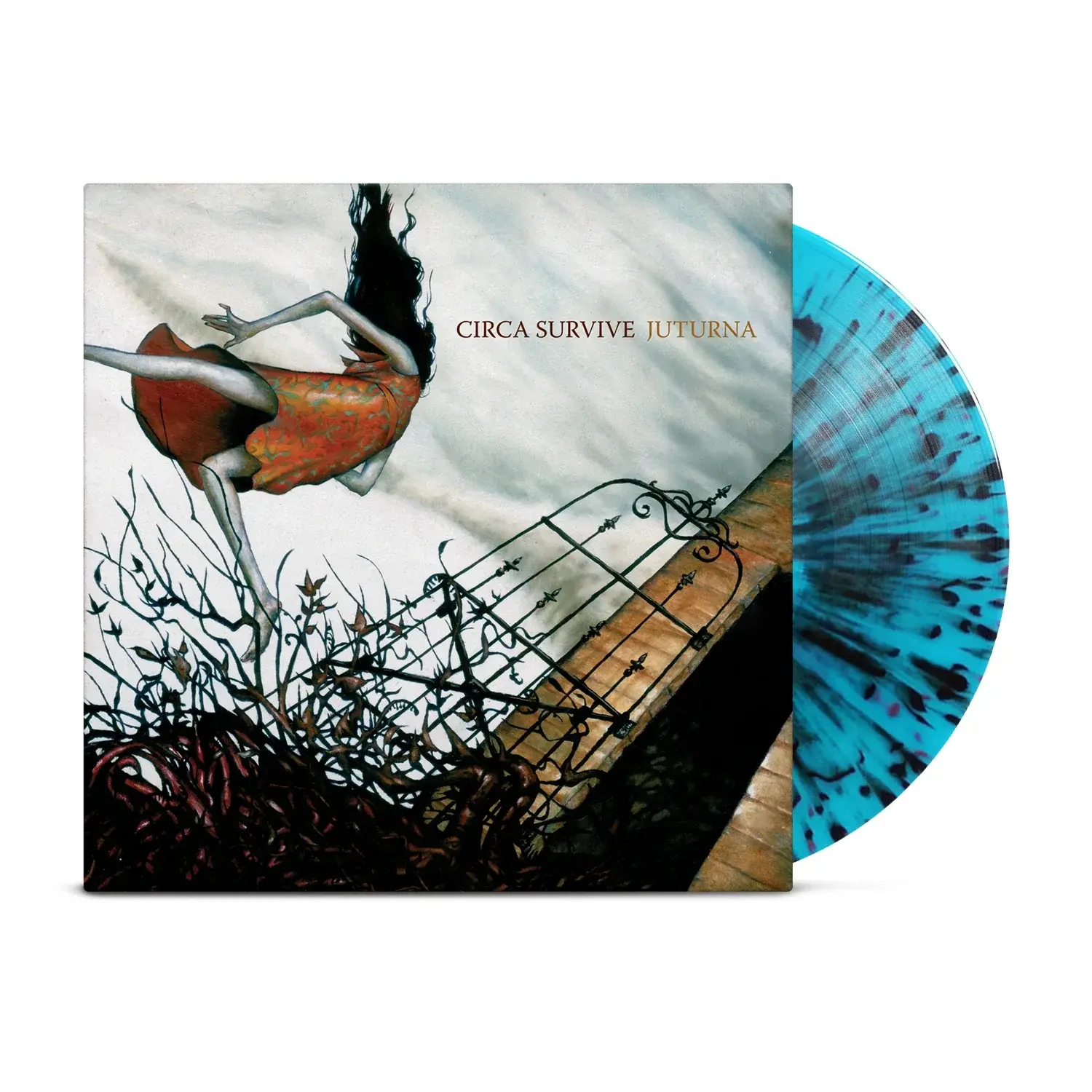 Circa Survive - Juturna (Pale Blue & Black Splatter)