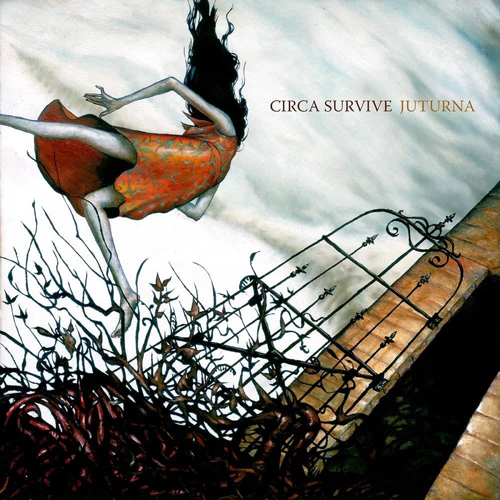 Circa Survive - Juturna (Pale Blue & Black Splatter)