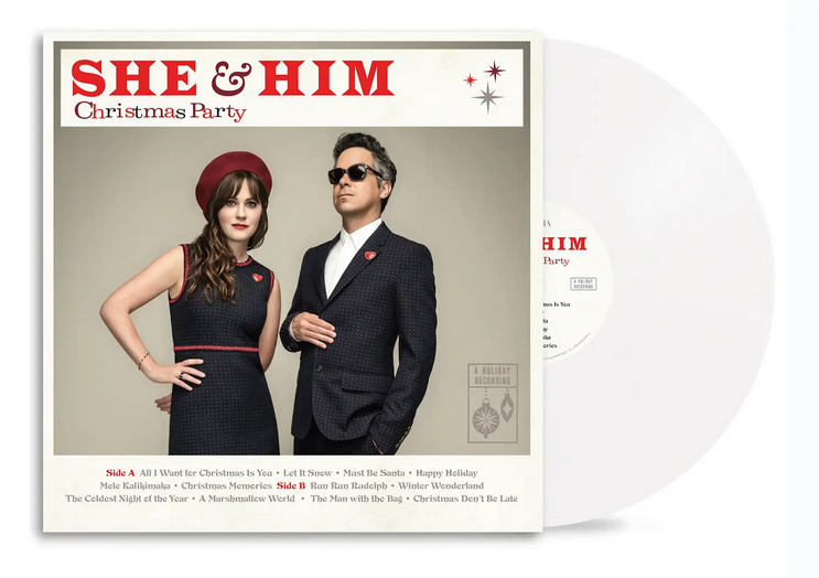 She & Him - Christmas Party (Snowflake White)