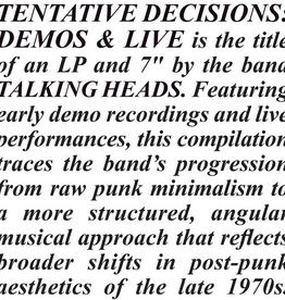 Talking Heads - Tentative Decisions: Demos & Live (Clear)