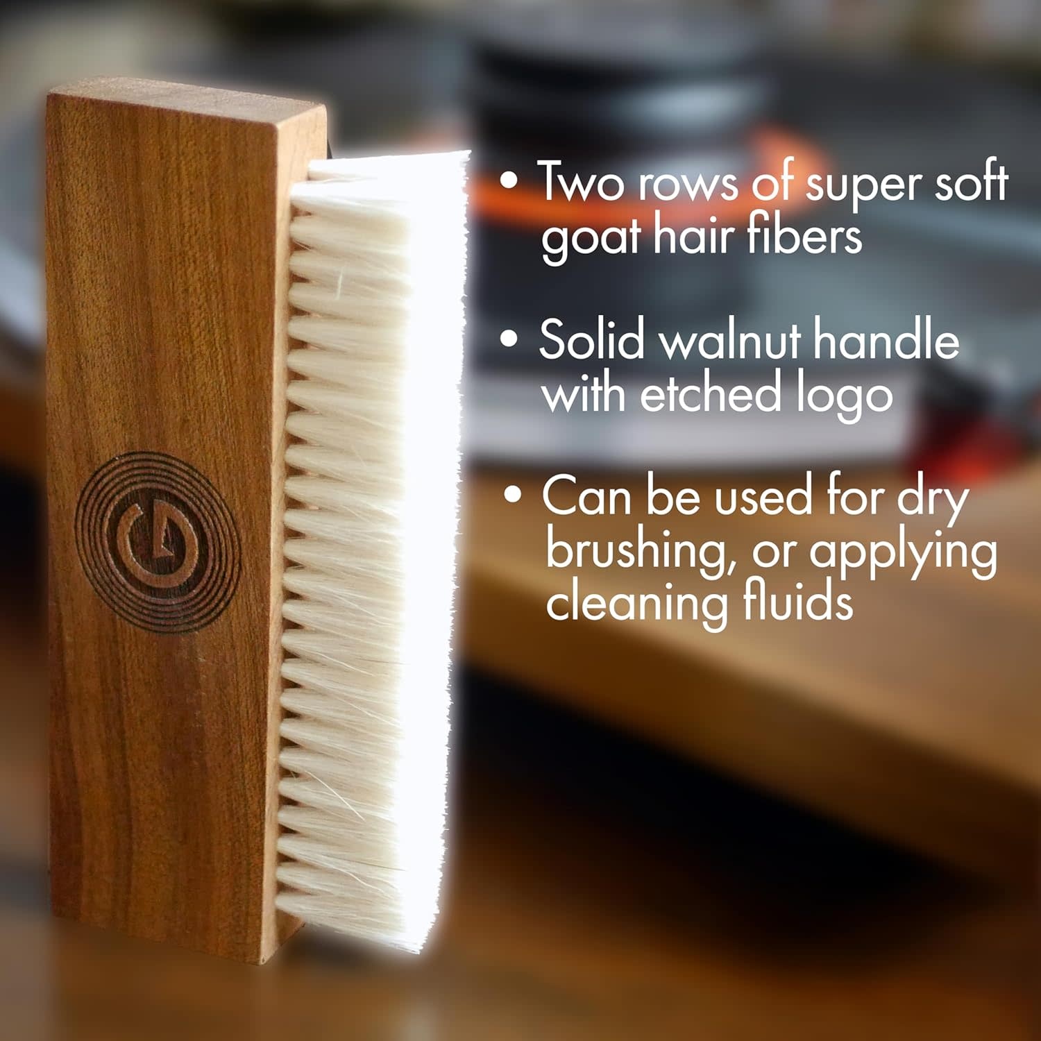 Goat Hair Vinyl Brush