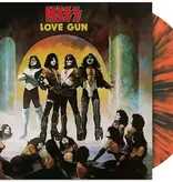 Kiss - Love Gun (Tangerine & Aqua Splatter)