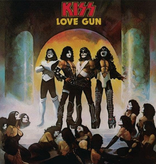 Kiss - Love Gun (Tangerine & Aqua Splatter)