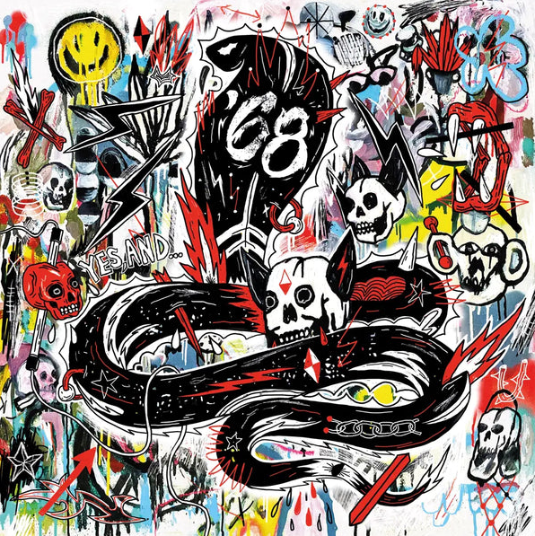'68 - Yes, &... (Black/White Splatter)