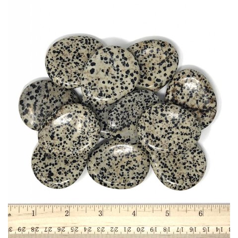 Dalmatian Jasper - Worry Stones (12 piece parcel)