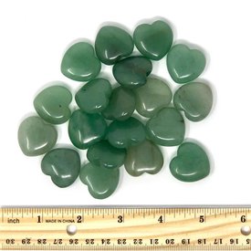  Aventurine - Hearts 25mm x 10mm (20 piece parcel)