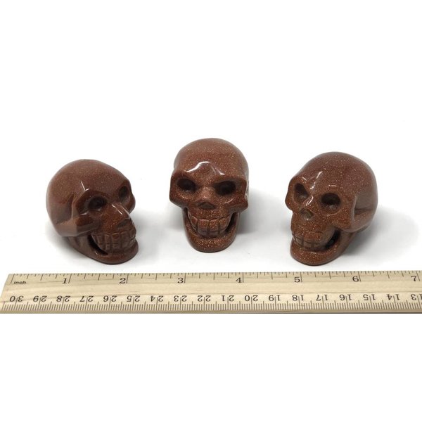  Goldstone - Skull (2 inch)