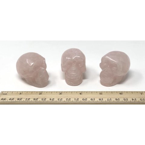 Rose Quartz - Skull (2 inch)