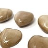 Peach Moonstone - Hearts 35mm (6 piece parcel)