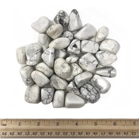 Howlite - Tumbled Large (1 lb parcel)