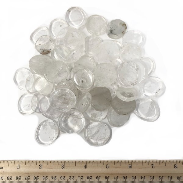  Clear Quartz - Palm Stone Small (1 lb parcel)