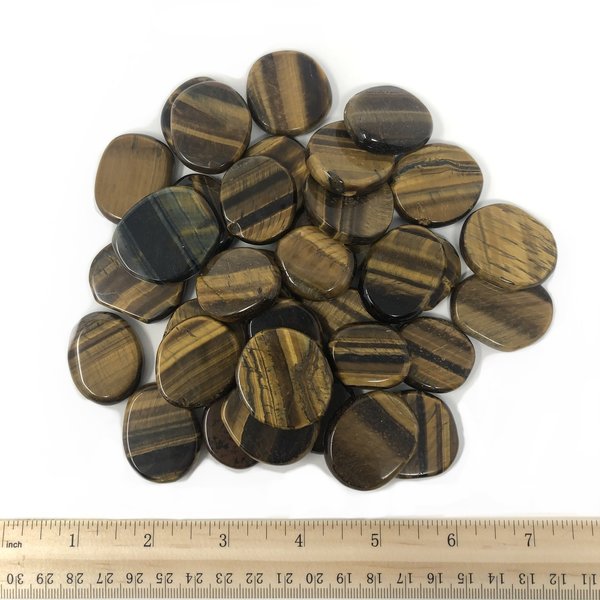  Tiger's Eye - Palm Stone Small (1 lb parcel)