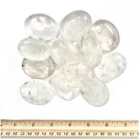  Clear Quartz - Palm Stone Pillow (12 piece parcel)