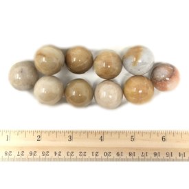  Peach Moonstone - 22mm Sphere (10 piece parcel)