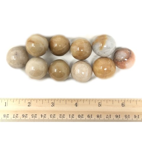 Peach Moonstone - 22mm Sphere (10 piece parcel)