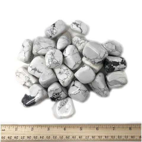 Howlite - Tumbled XL (1 kg parcel)