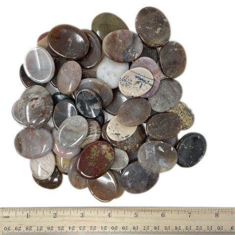 Jasper - Worry Stones - Assorted Sizes (1 lb parcel)