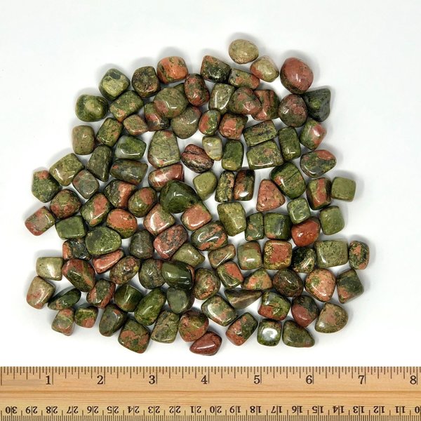  Unakite - Tumbled Micro (1 lb parcel)