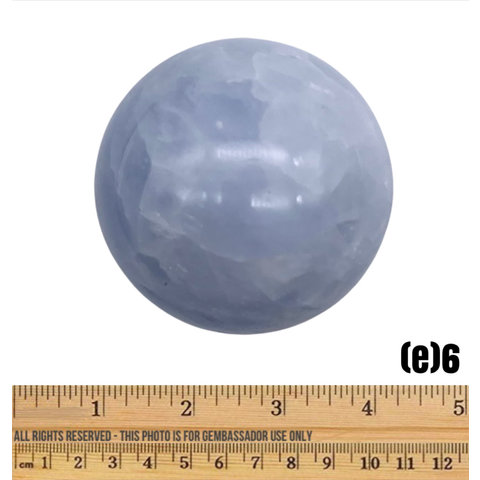 Blue Calcite - Sphere (e6)