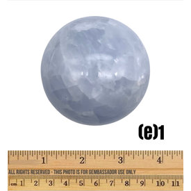 (e1) Blue Calcite - Sphere (e1)