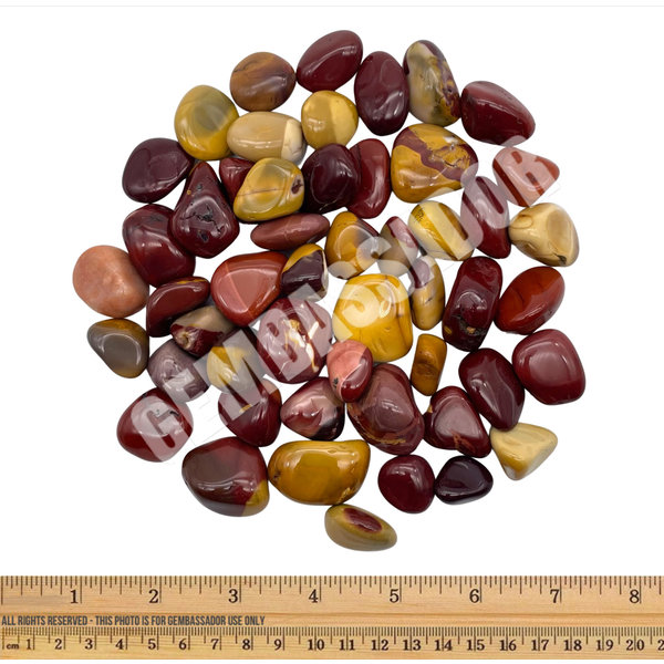  Mookaite Jasper - Tumbled Small / Large (1 lb parcel)