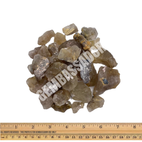 Rutilated Quartz - Rough (1 lb parcel)