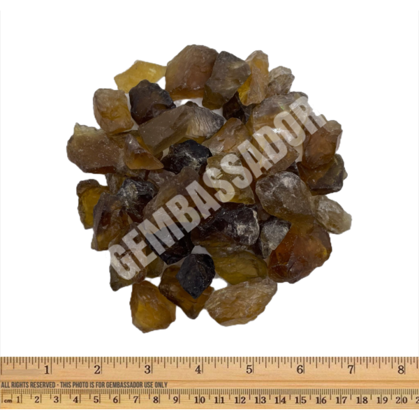  Smoky Citrine (Treated) - Rough (1 lb parcel)