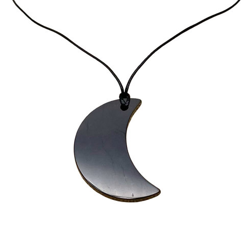 Shungite - Pendant - Crescent