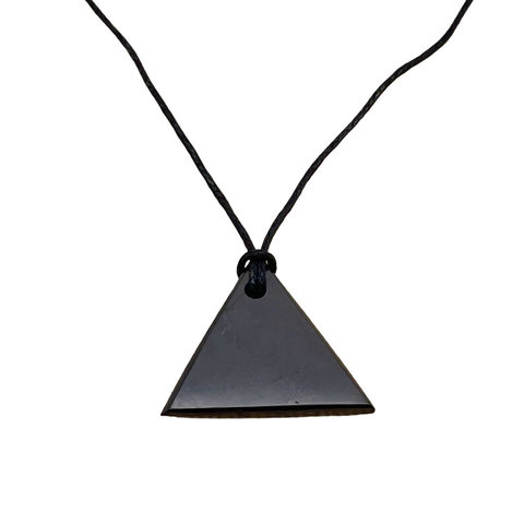 Shungite - Pendant - Triangle (Top Hanging)