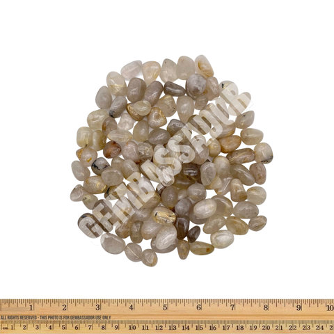 Rutilated Quartz - Tumbled Micro / Small (1 lb parcel)