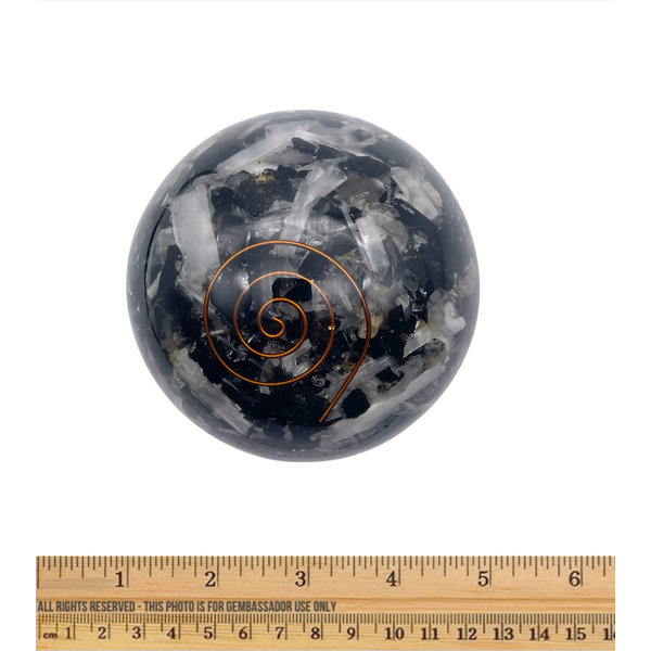  Organite Large Sphere - Black Tourmaline & Selenite