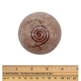  Organite Small Sphere - Rose Quartz