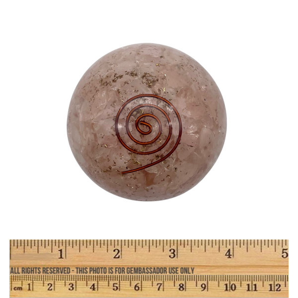  Organite Small Sphere - Rose Quartz