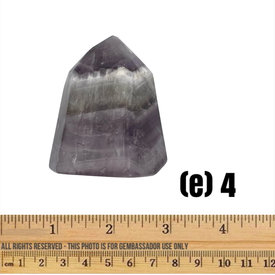 (e4) Chevron Amethyst - Polished Point (e4)