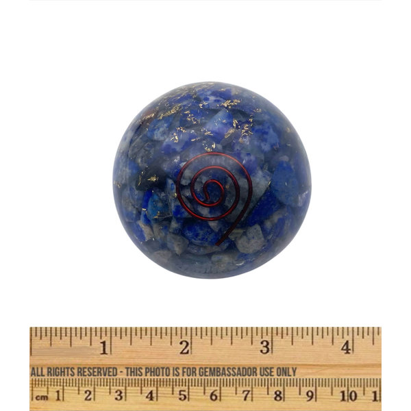  Organite Small Sphere - Lapis Chips