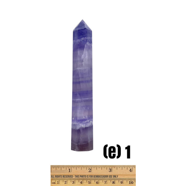 (e1) Fluorite - Polished Point (e1)