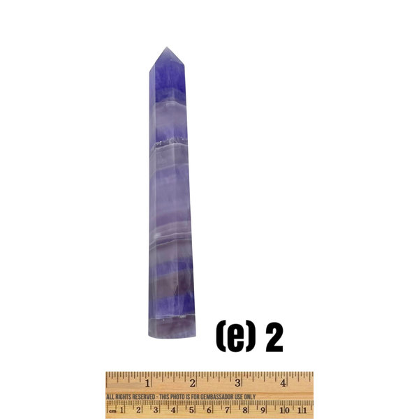 (e2) Fluorite - Polished Point (e2)