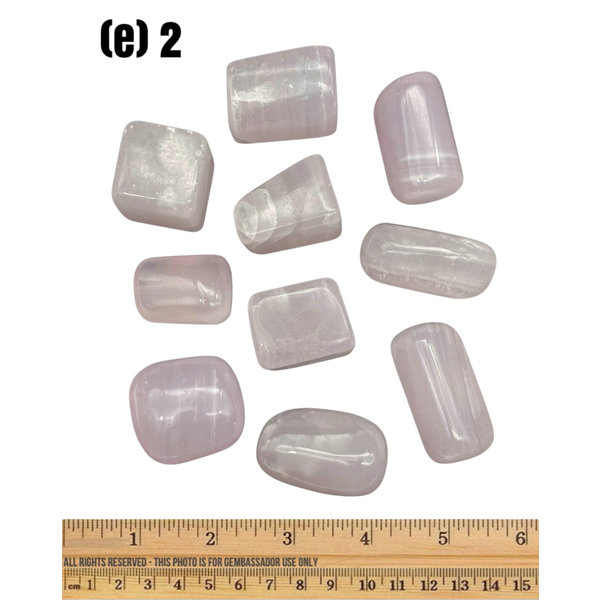 (e2) Pink Calcite - Tumbled (10 piece parcel) (e2)