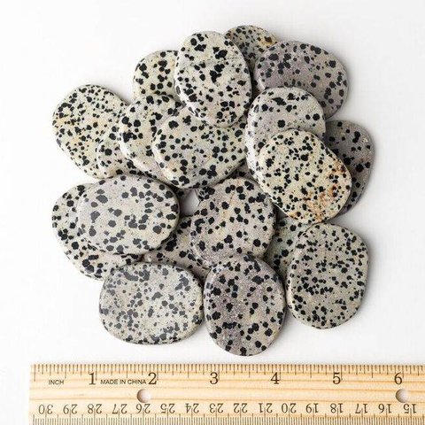 Dalmatian Jasper - Palm Stone Large (1 lb parcel)