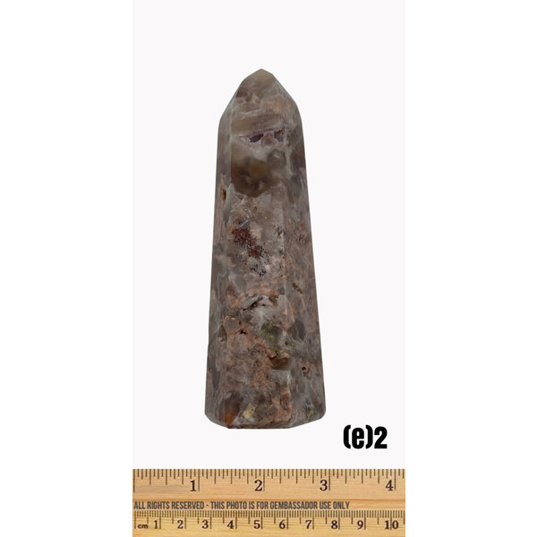 (e2) Mosaic Chalcedony - Polished Point (e)2