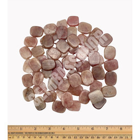  Strawberry Quartz - Palm Stone Small (1 lb parcel)