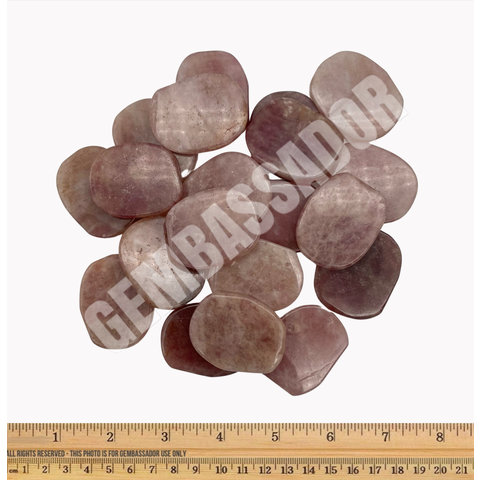 Strawberry Quartz - Palm Stone Large (1 lb parcel)