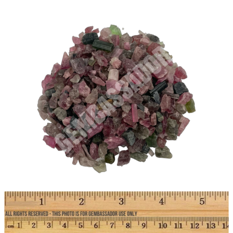 Watermelon Tourmaline - Chips (1/4 lb parcel)