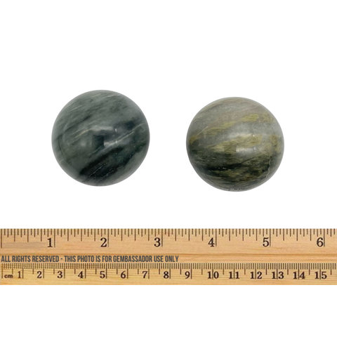 Green Hair Jasper - 40mm sphere